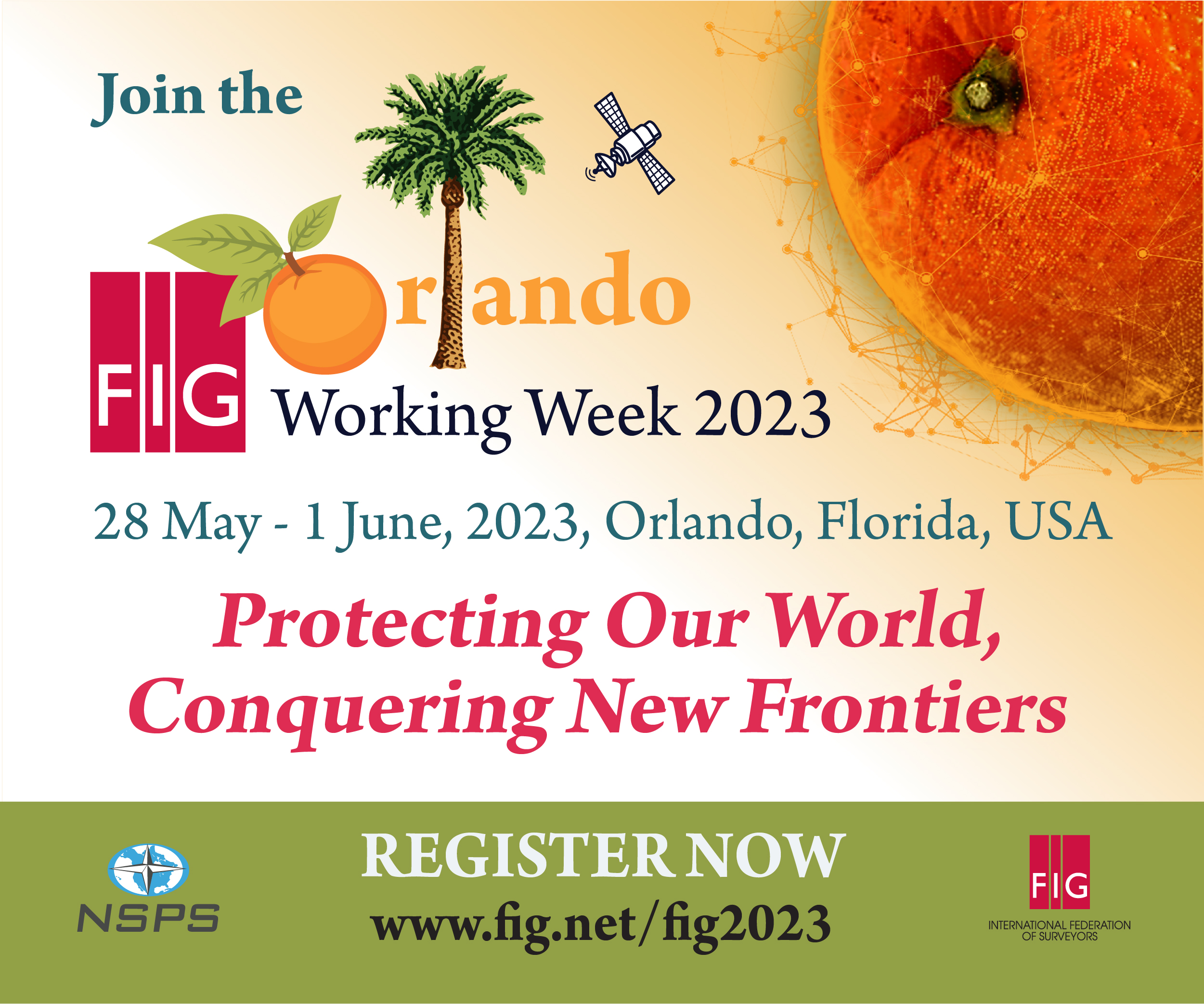 Preparations for the FIG Working Week 2023 in Orlando